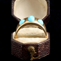 Victorian Three Stone Turquoise Ring