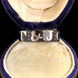 Victorian T & JC Jet Ring