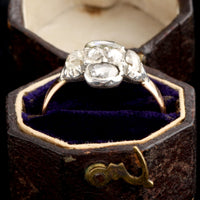 Georgian Quatrefoil Rose Cut Diamond Ring