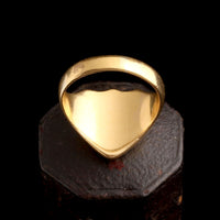 Victorian Carnelian Shield Signet Ring