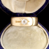 Victorian Trompe l'Oeil Diamond Button Ring