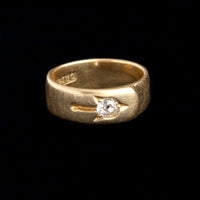 Victorian Trompe l'Oeil Diamond Button Ring