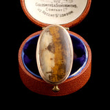 Georgian Embellished Picture Agate Cityscape Ring