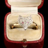 Edwardian Diamond Fox Ring