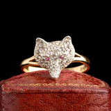 Edwardian Diamond Fox Ring