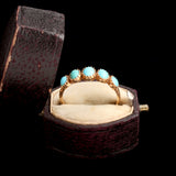 Early Victorian Five Stone Turquoise Ring