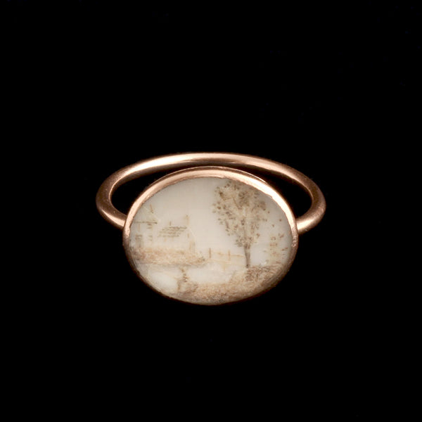 Georgian Countryside Church Landscape Ring