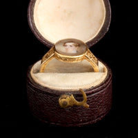 Georgian "My Son" Portrait Miniature Ring