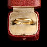 Early Victorian 22k Gold Wedding Band