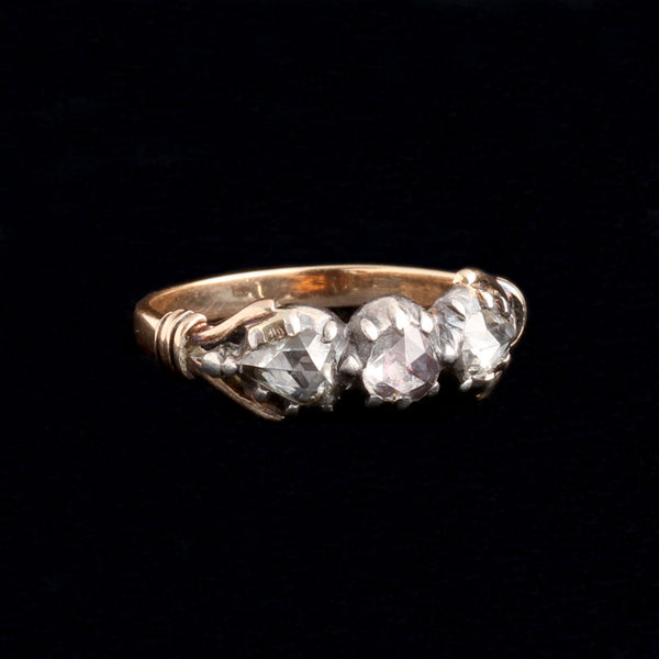 Georgian Three Stone Diamond Ring