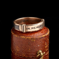 Late Victorian In Memory Of Band with Inlaid Steel