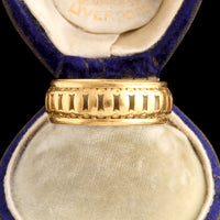 Victorian Incised 22k Gold Wedding Band