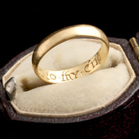 18th Century "Be faithful to thy end" Posy Ring