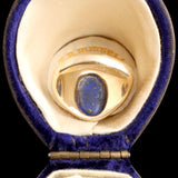 Edwardian "Pro Rege et Patria" Lapis Intaglio Ring