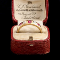 Victorian Ruby & Diamond Five Stone Ring