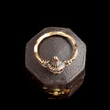 Georgian Garnet & Enamel Urn Mourning Ring