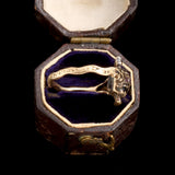 Georgian Garnet & Enamel Urn Mourning Ring