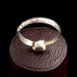 Stuart Crystal "A token of love" Silver Posy Ring