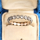 Early Victorian Black Dot Paste Eternity Ring
