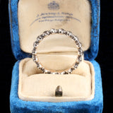 Early Victorian Black Dot Paste Eternity Ring