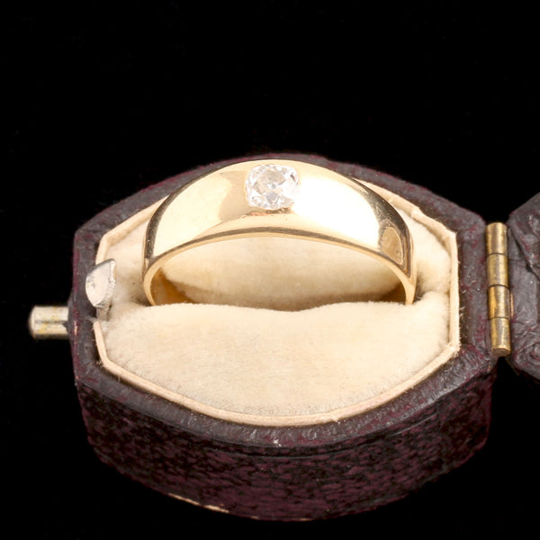 Victorian Old Cut Diamond Stirrup Ring