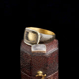 Georgian Enamel Scales Mourning Ring