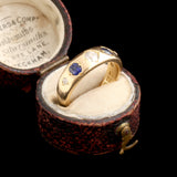 1920s Diamond & Sapphire Five Stone Ring