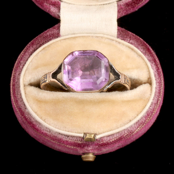 Georgian Amethyst Mourning Ring