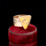 Vintage Insects Trapped in Amber Modernist Ring