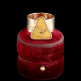 Vintage Insects Trapped in Amber Modernist Ring