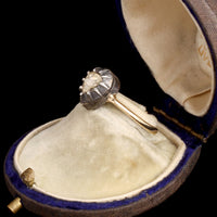 Georgian Pear-Shaped Rose Cut Diamond Ring