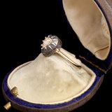 Georgian Pear-Shaped Rose Cut Diamond Ring