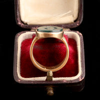 Victorian Bloodstone "G" Signet Ring