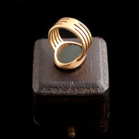 Victorian Bloodstone "G" Signet Ring