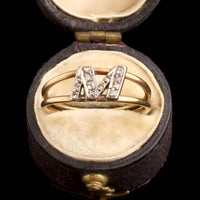 1920s Diamond "M" Ring
