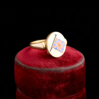 WWI Era Union Jack Locket Ring