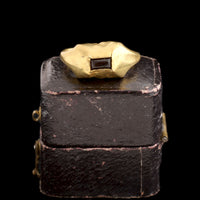 Medieval "Tart Mold" Garnet Ring