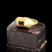 Medieval "Tart Mold" Garnet Ring