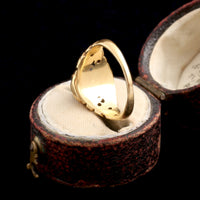 Victorian Garnet Cabochon Diamond Arc Ring