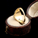 Victorian Garnet Cabochon Diamond Arc Ring