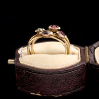 Victorian Multi Gemstone Harem Ring