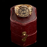 Victorian Swivel Mourning Ring in Original Box