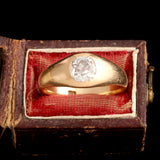 Victorian .70ct Old Mine Cut Diamond Stirrup Ring