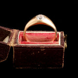 Victorian .70ct Old Mine Cut Diamond Stirrup Ring