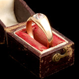 Victorian .70ct Old Mine Cut Diamond Stirrup Ring