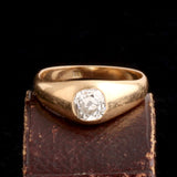 Victorian .70ct Old Mine Cut Diamond Stirrup Ring