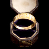 Victorian "Mizpah" North Star Ring