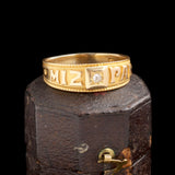 Victorian "Mizpah" North Star Ring