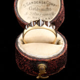 Victorian Banded Agate Five Stone Ring