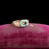 Victorian Turquoise Locket Ring